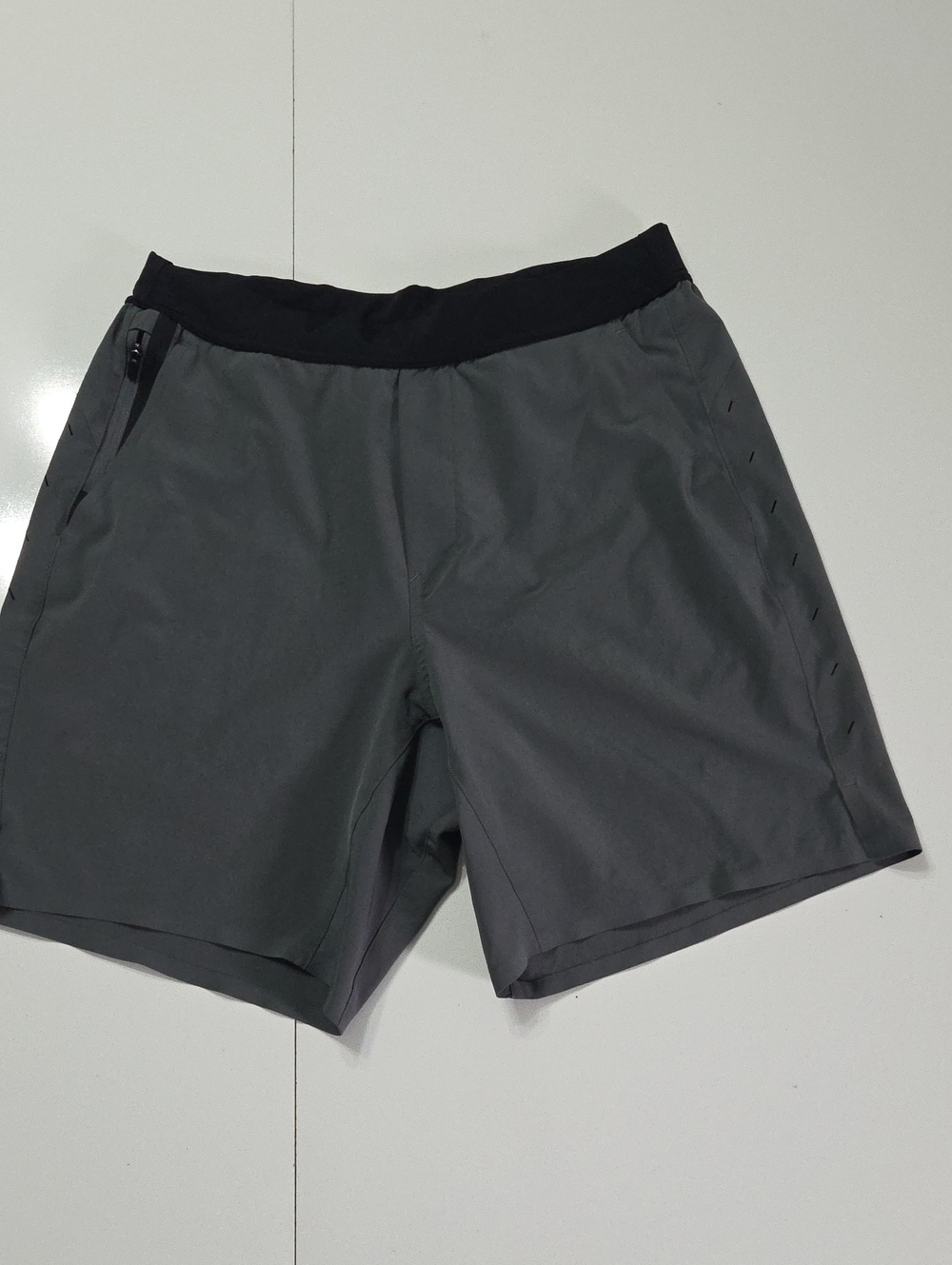 Tenthousand 'The Interval' 7" Gray Athletic Shorts with Black Waistband M
